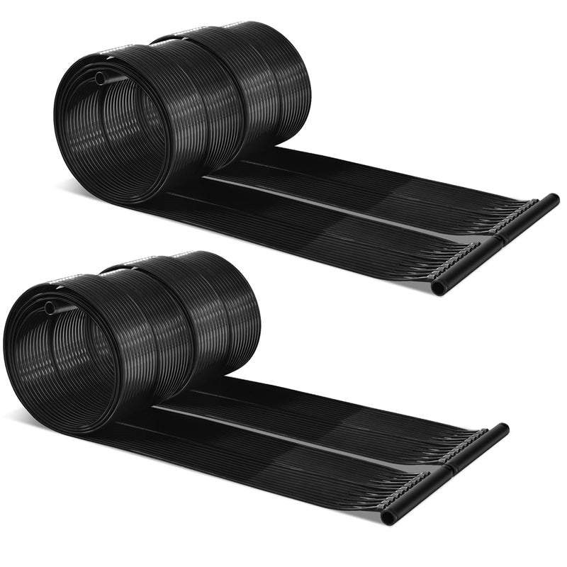 Solar Pool Heater Panels for Inground Above Ground Swimming Pools, Weatherproof Solar Water Heating System Warmer for Outdoor Roof