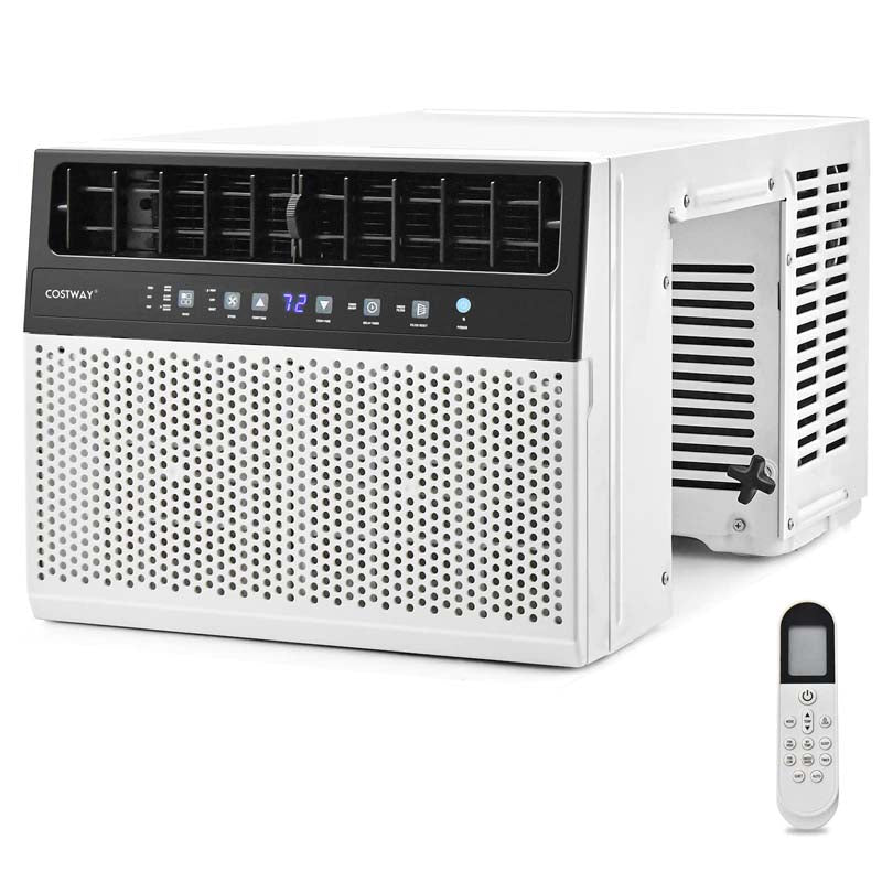 10000 BTU U-Shaped Window Air Conditioner, Over the Sill AC Unit with Energy Saver Modes, Remote Control, Ultra Quiet Cooling for 250 Sq.Ft Room
