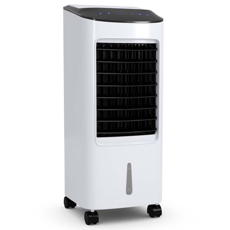 3-in-1 Evaporative Air Cooler Fan & Humidifier, Portable Cooling Fan with Remote Control, 7.5H Timer, 7L Water Tank & Ice Boxes for Home Office