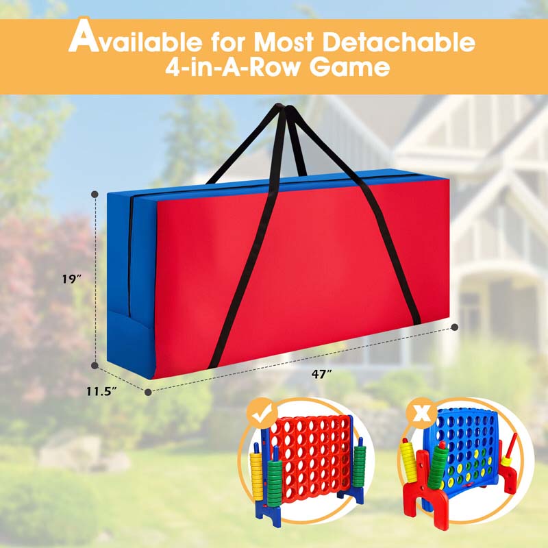 Giant 4-In-A-Row Jumbo 4-to-Score Giant Game Set with 42 Jumbo Rings & Quick-Release Slider