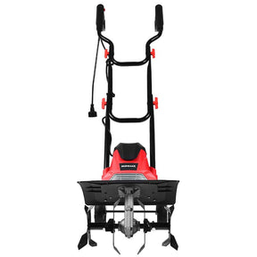 Electric Tiller Corded Power Cultivator with Foldable Handle, 9" Tilling Depth & 4/6 Tines, Garden Rototiller Tool for Lawn Soil Digging