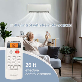 18000 BTU 21 SEER2 Mini Split Air Conditioner & Heater Ductless Inverter System, 208-230V Wall-Mounted AC Unit with Heat Pump