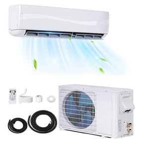 9000 BTU 17 SEER2 Mini Split Air Conditioner & Heater, 208-230V Wall-Mounted Inverter Ductless Split AC System with Heat Pump, Cools up to 450 Sq.Ft