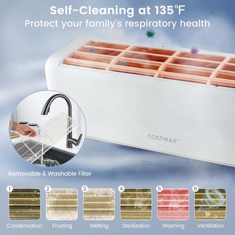 24000 BTU 21 SEER2 WiFi Mini Split AC & Heat Pump, Energy Star Inverter Ductless Air Conditioner, Works with Alexa Google Home, Cools up to 1500 Sq Ft
