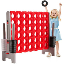 Giant 4-In-A-Row Jumbo 4-to-Score Giant Game Set with 42 Jumbo Rings & Quick-Release Slider
