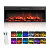 36/40 Inch Recessed Electric Fireplace Heater