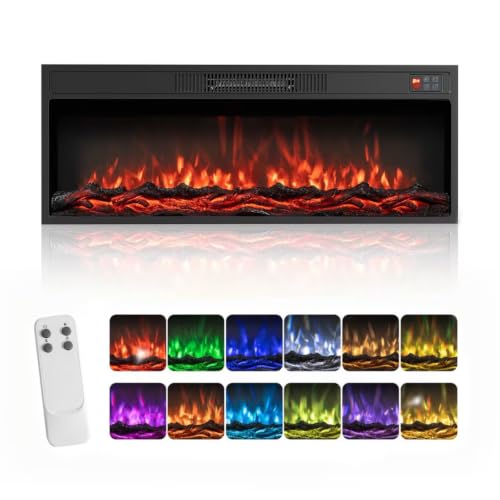 36/40 Inch Recessed Electric Fireplace Heater