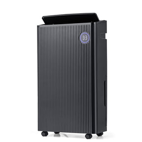 57 Pint Dehumidifier for Basement, 4500 Sq.Ft Dehumidifier with Auto Drain Hose & Wheels, 3-Color Indicator, Dry Clothes Mode, 24H Timer