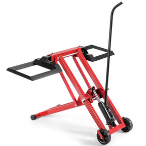 500 LBS Hydraulic Lawn Mower Lift Jack with Non-Slip Wheels, Adjustable Heavy Duty Zero Turn Riding Mower Lift Hoist for Garden Tractor Maintenance