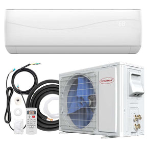 9000 BTU 17 SEER2 Mini Split Air Conditioner & Heater, 208-230V Wall-Mounted Inverter Ductless Split AC System with Heat Pump, Cools up to 450 Sq.Ft