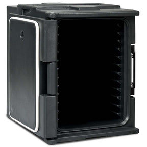 95 Quart Front-Loading Insulated Food Pan Carrier, Manual Lockable Food Transporter with Handle for 8 Size Food Pans