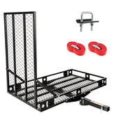 500 LBS Heavy-Duty Folding Hitch Mount Wheelchair Carrier