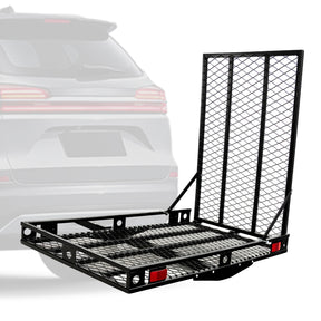 500 LBS Heavy-Duty Folding Hitch Mount Wheelchair Carrier