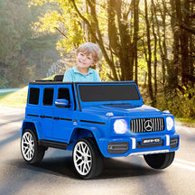 12V Kids Ride On Car, Licensed Mercedes-Benz G63 Battery Powered Electric Toy Car with Spring Suspension