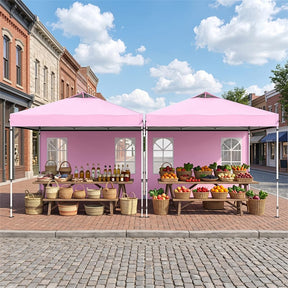 Pop Up Canopy Tent, Waterproof Outdoor Party Event Tent with Sidewalls, Center Lock & Sandbags Carry Bag, Portable Commercial Gazebo