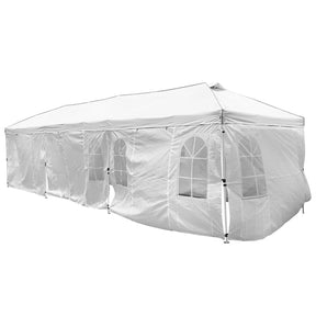 Pop Up Canopy Tent, Waterproof Outdoor Party Event Tent with Sidewalls, Center Lock & Sandbags Carry Bag, Portable Commercial Gazebo