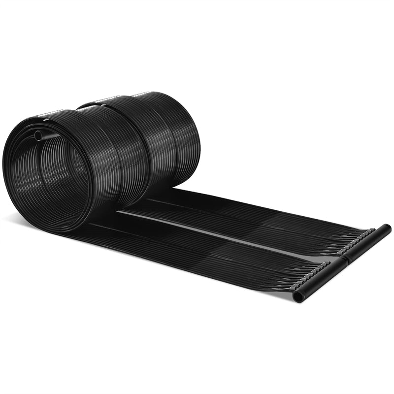 Solar Pool Heater Panels for Inground Above Ground Swimming Pools, Weatherproof Solar Water Heating System Warmer for Outdoor Roof