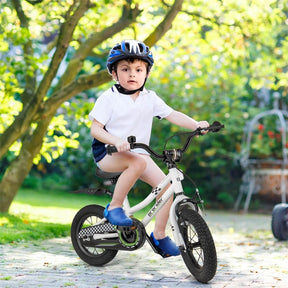 12-20 Inch Kids Bike with Removable Training Wheels, Basket & Bell for 3-8 Years Old Boys Girls, Adjustable Children Bicycle