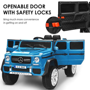 12V Mercedes-Benz G650S Licensed Kids Ride-On Car, Electric Riding Toy Truck with Remote Control, Storage Trunk, LED Lights & Spring Suspension