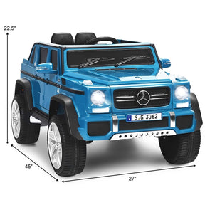 12V Mercedes-Benz G650S Licensed Kids Ride-On Car, Electric Riding Toy Truck with Remote Control, Storage Trunk, LED Lights & Spring Suspension