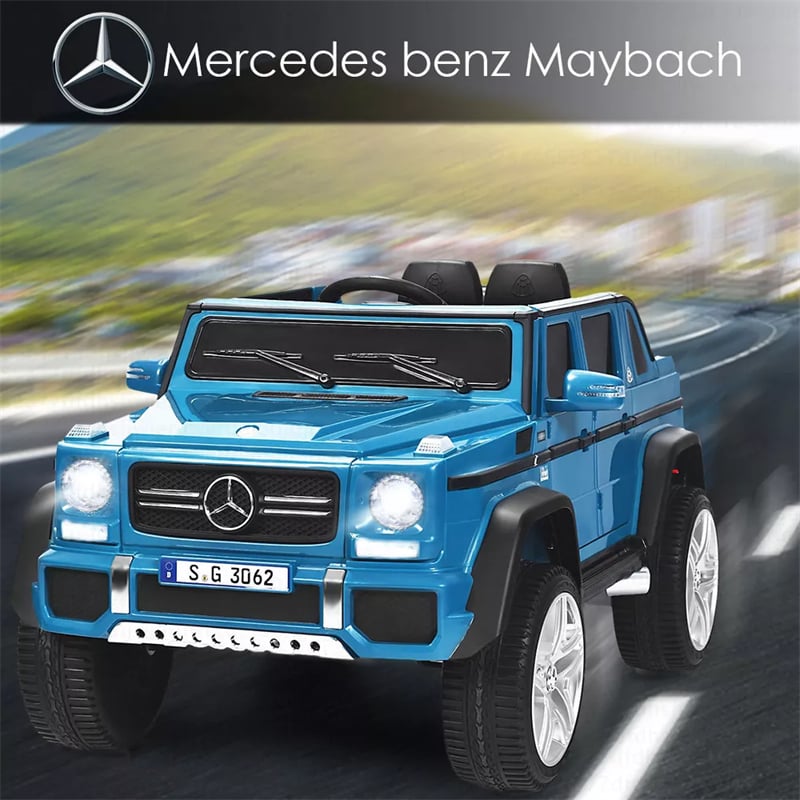 12V Mercedes-Benz G650S Licensed Kids Ride-On Car, Electric Riding Toy Truck with Remote Control, Storage Trunk, LED Lights & Spring Suspension