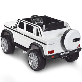 12V Mercedes-Benz G650S Licensed Kids Ride-On Car, Electric Riding Toy Truck with Remote Control, Storage Trunk, LED Lights & Spring Suspension