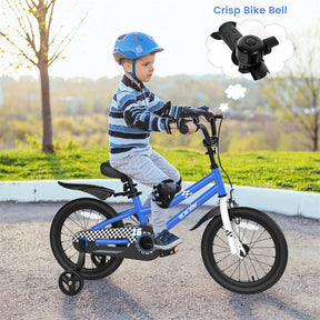 12-20 Inch Kids Bike with Removable Training Wheels, Basket & Bell for 3-8 Years Old Boys Girls, Adjustable Children Bicycle