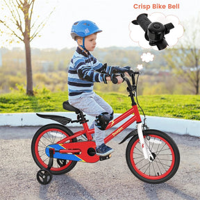 12-20 Inch Kids Bike with Removable Training Wheels, Basket & Bell for 3-8 Years Old Boys Girls, Adjustable Children Bicycle
