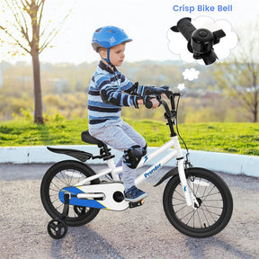 12-20 Inch Kids Bike with Removable Training Wheels, Basket & Bell for 3-8 Years Old Boys Girls, Adjustable Children Bicycle