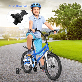12-20 Inch Kids Bike with Removable Training Wheels, Basket & Bell for 3-8 Years Old Boys Girls, Adjustable Children Bicycle
