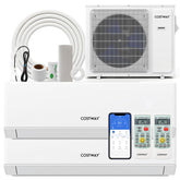 24000 BTU 23 SEER2 Tri Zone Mini Split Air Conditioner & Heater, WiFi Enabled Inverter Ductless AC System with Heat Pump & Energy Star
