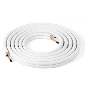 25/50 FT Mini Split Line Set, 3-Layer Thickened Insulation Copper Pipes Tubing Extension for Air Conditioner & Heat Pump Systems