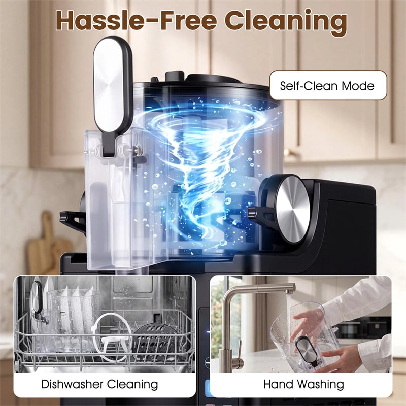 68oz Slushie Machine for Home, Frozen Drink & Margarita Machine, No Ice Needed Slushy Maker with 4 Presets & Auto Cleaning for Milkshake Cocktails