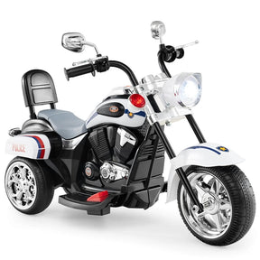 3 Wheel Kids Ride on Chopper-Style Motorcycle, 6V Battery Powered Kids Motorbike Trike Toy with Horn & Headlight