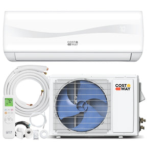 9100 BTU Mini Split Air Conditioner & Heater, Inverter Ductless AC Heat Pump System, Full Installation Kit, Cools up to 450 Sq Ft