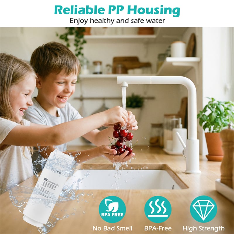 Replacement PCT Filter for AW-RB20 AW-RB05 RO System, Alkaline PH+ Composite Water Filter Cartridge, Twist-in Installation, 12-Month Lifespan