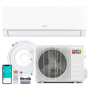 Blast Pro 9000 BTU Wifi Enabled Mini Split Air Conditioner & Heater, Inverter Ductless AC & Heat Pump System with Installation Kit