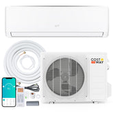 EcoGuard 24000 BTU WiFi Mini Split Air Conditioner & Heater, 21 SEER2 208-230V Inverter Ductless AC & Heat Pump w/ Installation Kit, Cools 1500 Sq. Ft