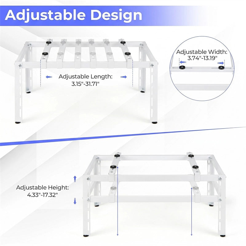 Mini Split Ground Stand for 9000-36000 BTU Ductless Air Conditioner Heat Pump, Heavy Duty Universal Outdoor AC Base Bracket