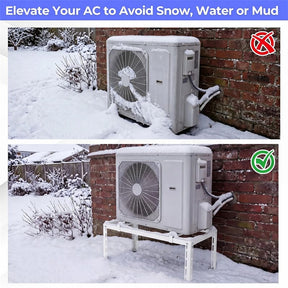 Mini Split Ground Stand for 9000-36000 BTU Ductless Air Conditioner Heat Pump, Heavy Duty Universal Outdoor AC Base Bracket