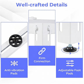Mini Split Ground Stand for 9000-36000 BTU Ductless Air Conditioner Heat Pump, Heavy Duty Universal Outdoor AC Base Bracket