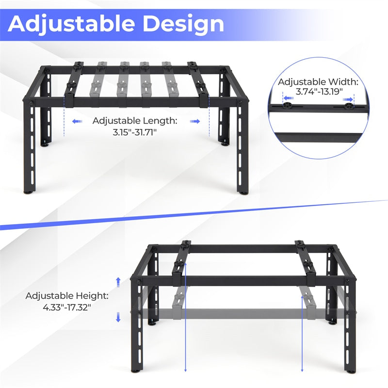 Mini Split Ground Stand for 9000-36000 BTU Ductless Air Conditioner Heat Pump, Heavy Duty Universal Outdoor AC Base Bracket