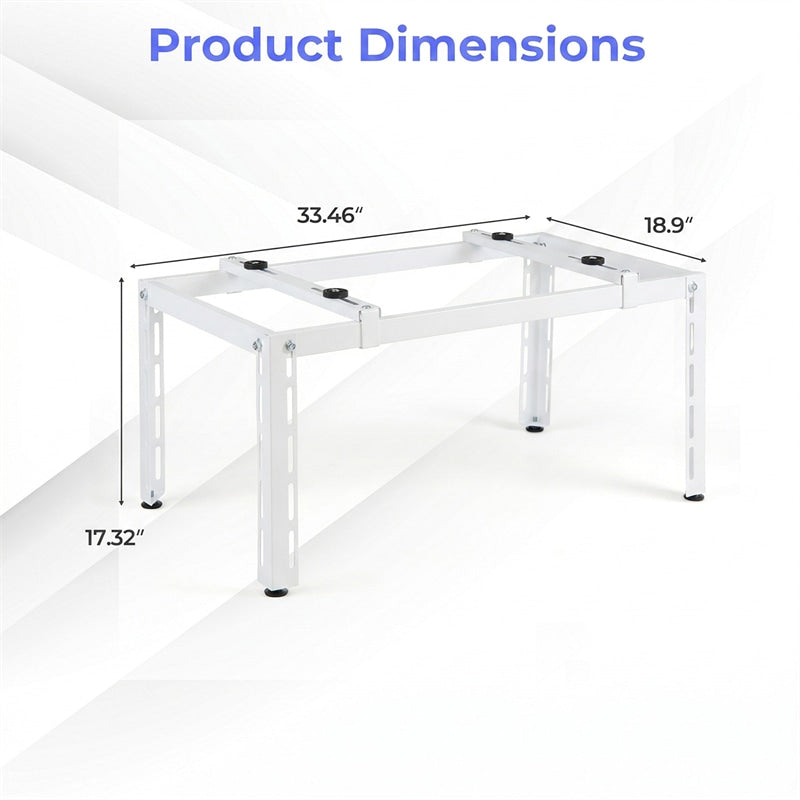 Mini Split Ground Stand for 9000-36000 BTU Ductless Air Conditioner Heat Pump, Heavy Duty Universal Outdoor AC Base Bracket