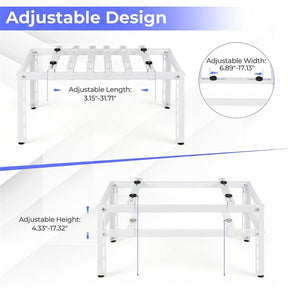 Mini Split Ground Stand for 9000-36000 BTU Ductless Air Conditioner Heat Pump, Heavy Duty Universal Outdoor AC Base Bracket