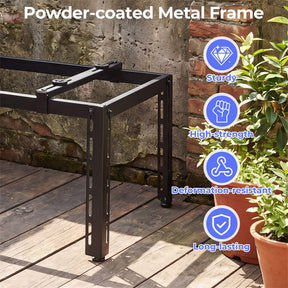 Mini Split Ground Stand for 9000-36000 BTU Ductless Air Conditioner Heat Pump, Heavy Duty Universal Outdoor AC Base Bracket