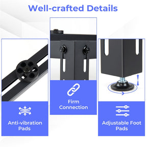 Mini Split Ground Stand for 9000-36000 BTU Ductless Air Conditioner Heat Pump, Heavy Duty Universal Outdoor AC Base Bracket