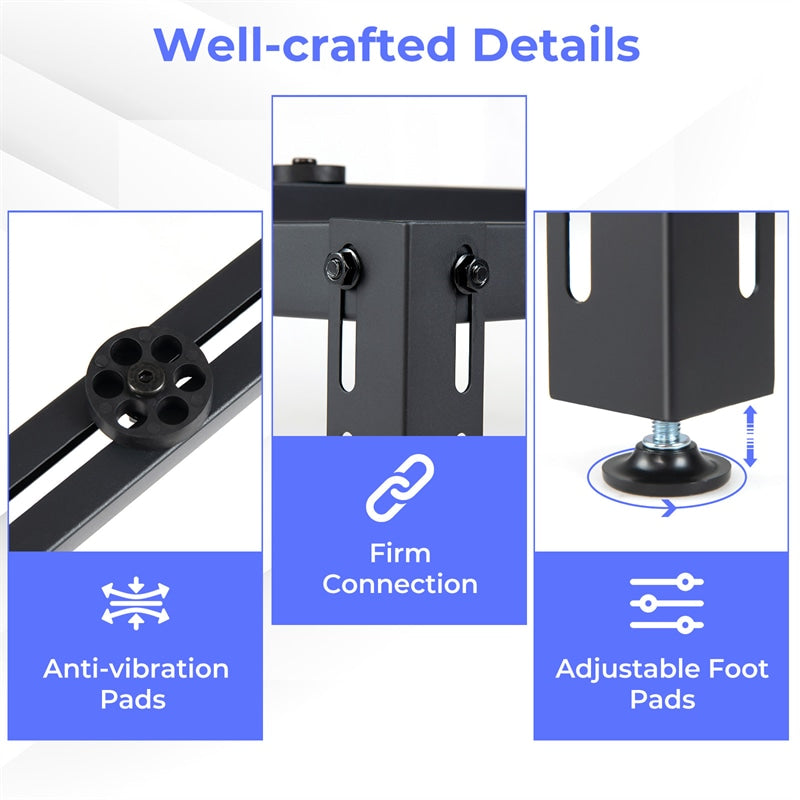 Mini Split Ground Stand for 9000-36000 BTU Ductless Air Conditioner Heat Pump, Heavy Duty Universal Outdoor AC Base Bracket