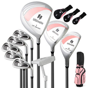 Women's Complete Golf Club Set, 14 Piece Right Hand Golf Club Package Set with 460cc Driver, Fairway Wood, Hybrid, Irons, Putter & Stand Bag