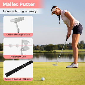 Women's Complete Golf Club Set, 14 Piece Right Hand Golf Club Package Set with 460cc Driver, Fairway Wood, Hybrid, Irons, Putter & Stand Bag