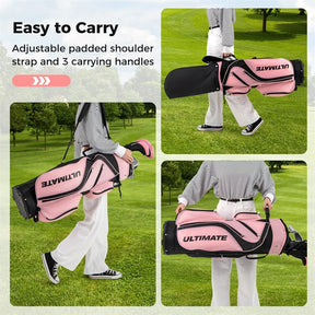 Women's Complete Golf Club Set, 14 Piece Right Hand Golf Club Package Set with 460cc Driver, Fairway Wood, Hybrid, Irons, Putter & Stand Bag